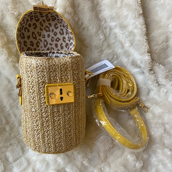 JustFab Handbags - #ShopMyCloset Sale! NWT Yellow Gold Tan Crossbody